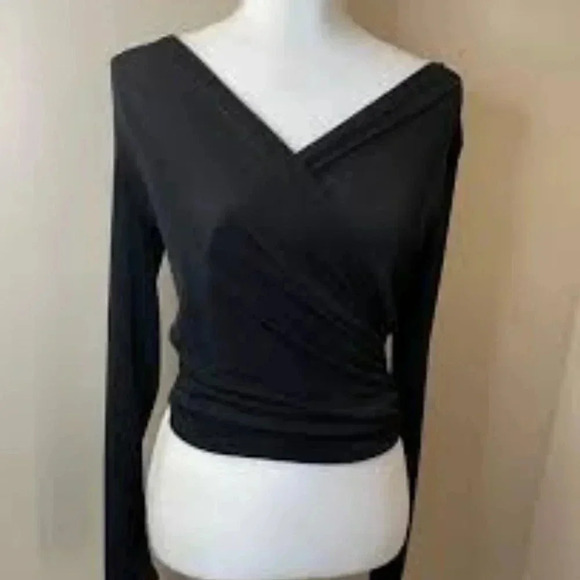 Fashion Nova long sleeve cropped blouse size Small - Picture 1 of 5
